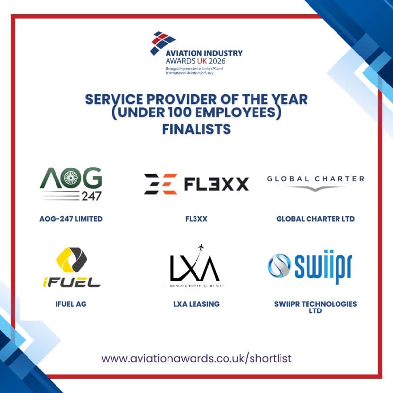 AOG-247 named finalist for the 2026 Aviation Industry Awards UK